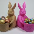 3D Designed in ZBrush - Easter Bunny Themed Pot - YouTube.jpg Archivo STL gratis Conejo de Pascua Juguete/Maceta/Planter・Objeto de impresión 3D para descargar