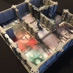 space_walls4.jpg STL file Tabletop Interlocking SciFi Walls and Corners・3D print model to download
