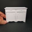 20240205_091859.jpg Miniature French Sideboard / Cabinet with working drawers and doors - Miniature Furniture 1/12 scale, Digital STL files for 3d Printing