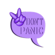 DontPanicBadge-Peace-v3-4.stl Don't Panic Badge