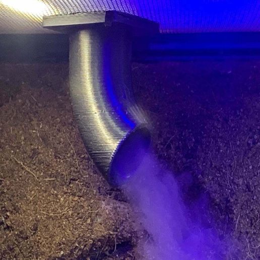 Thru screen fogger hose connector - NO CUTTING - 3D model önizlemesi