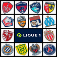 Collage.png PACK OF 18 KEY RINGS LEAGUE OF FRANCE 2024 - LIGUE 1