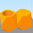 mate-geometrico.png Geometric and inner cupping matt for polymer adapter