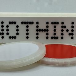 68a80537-b4b9-4cde-8038-9b47ec57980c.jpeg Free 3D file NOTHING 3D PRINT (1) - Logo and Coasters・3D printable model to download