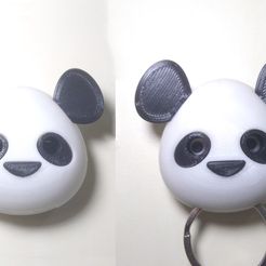 1.jpg STL file Panda magnetic Key Holder・3D printer model to download