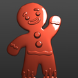 gyn-3D-print-4.png Gingerbread Man - Christmas Cookie 3D Model Inspired by Shrek
