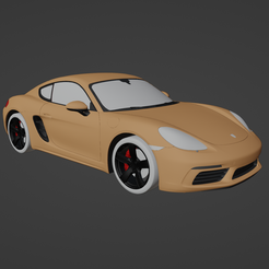 1.png STL file Porsche Cayman 718 S・3D printing template to download