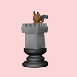 Dog-Chess-Rook3.png Dog Chess Piece - Rook