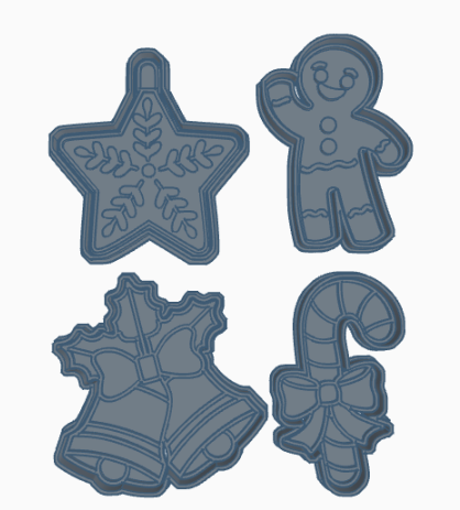 Christmas cutters 3D model