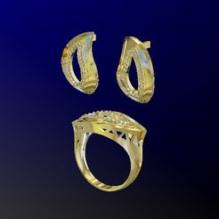 36.jpg Archivo STL Anillo Fashion Diamond 34・Diseño para descargar y imprimir en 3D