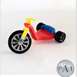 IMG_6825.jpg Fichier 3D MINI JOUETS RETRO - Vélo à grande roue・Modèle à télécharger et à imprimer en 3D