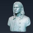 15.jpg Kurt Cobain portrait sculpture 3D print model