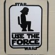 use the force jpg.jpg Darth Vader Bathroom Sign with Logo