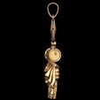 8.jpg Shiva Trishul Pendant with Damru