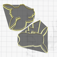 Pika-Eevee.png Cortadores de galletas Pokemon Pikachu + Eevee