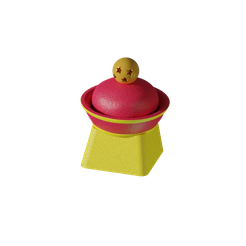 kc-gohat2.png Free STL file KEYCAP GOHAN HAT・Model to download and 3D print, SnK3D