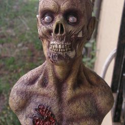 IMG_4578.jpg 3D file Zombie bust stl・3D printer model to download
