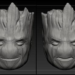 WhatsApp-Image-2023-05-14-at-11.03.55-PM.jpeg Fichier STL GROOT GUARDIANS OF THE GALAXY VOL 3 HEADSCULPTS FIGURINE MARVEL LEGENDS・Modèle à imprimer en 3D à télécharger