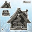 2.jpg Medieval store with front sign and exposed framework (7) - Medieval Fantasy Magic Feudal Old Archaic Saga 28mm 15mm
