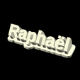 Raphaël.png 3D PLAQUE NOM PERSONNALISÉS POUR LE TOP 2000 DES PRÉNOMS