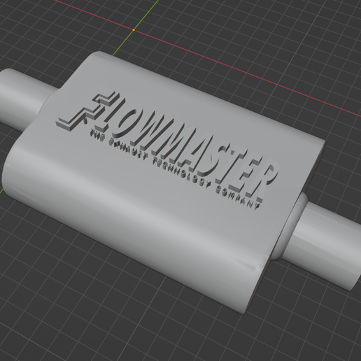 🚙 1/25 Scale Flowmaster Chambered Muffler - Performance Exhaust STL ...