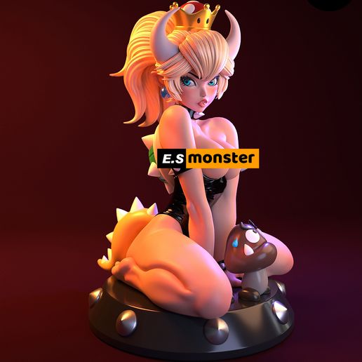 Bowsette CHARACTER BY ESM 3D File for Cults