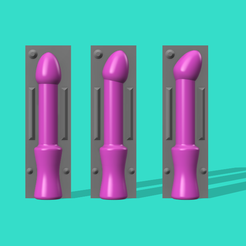 Models-and-Molds-1.png Fichier STL gratuit Œuf sur bâton - Jouets pour la prostate ou le point G et moules en deux parties V1 (trois formes)・Objet imprimable en 3D à télécharger