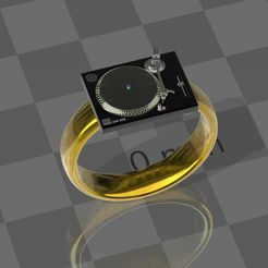 1210djdeck-ring.jpg Archivo STL DJ-Deck Anillo (Technics 1210)・Plan de impresión en 3D para descargar