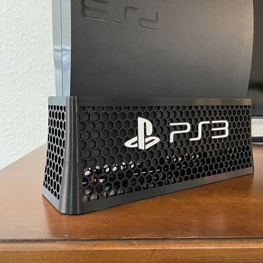 🎮 PS3 Vertical Stand・ STL File for ・Cults