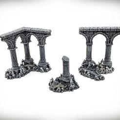 Starter-Bundle-A-Ruined-Columns-Grimdark-Basic-Grimdark-Angle-1-Vignette.jpg Columnas en ruinas Paquete de inicio A - Versión Grimdark