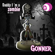 Frame-1.png 🏴‍☠️Gonner By Daddy, I'm a Zombie - CHARACTER SCULPTURE 3D STL (KEYCHAIN) 🧟‍♂️