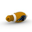 NFL_panthers1.jpg NFL BALL KEY RING CAROLINA PANTHERS WITH CONTAINER