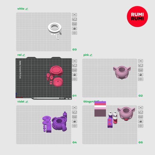 Taggy_Funky_Street-Pig_Toy_by_Rumi_Rumi_10.jpg Taggy Funky Street Pig –  Rumi Blocks Stackable Toy