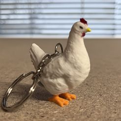 chicken keychain