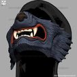 001f.jpg Wolf Face Mask Cosplay - High Quality Details 3D print model