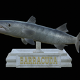 Barracuda-huba-trophy-2.png fish great barracuda statue detailed texture for 3d printing