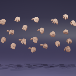 EmptyHands_001.png Fichier STL gratuit Les mains vides・Modèle pour imprimante 3D à télécharger