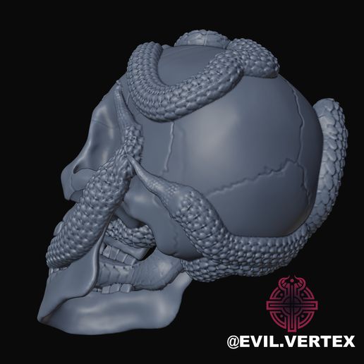 craniofree4.jpg Crânio com cobras