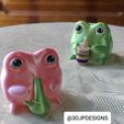 IMG_20230612_172248.jpg Cute Drinking Frog Couple!  - Pen Holder / Desk Decoration