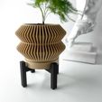 misprint-7833.jpg The Rodel Planter Pot with Drainage | Tray & Stand Included | Modern and Unique Home Decor for Plants and Succulents  | STL File