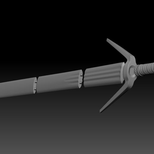 Preview12.jpg 3D-Datei Geralt Silberschwert -The Witcher 3 Version 3D-Druck Modell・Modell zum Herunterladen und 3D-Drucken, leonecastro