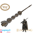 T 3D Prin Ready Elden Ring Envoy's Long horn 3d Model - cosplay