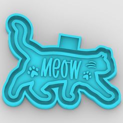 8_1.jpg STL file meow cat - freshie mold・Model to download and 3D print