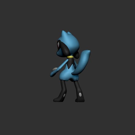 Download STL file pokemon riolu • 3D printer object ・ Cults