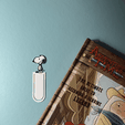 IMG_3114-min.png 3D file Snoopy Bookmark・3D print design to download