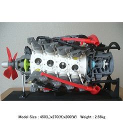 01-Engine01.jpg Файл STL Радиальный двигатель, 28-цилиндровый, после Второй мировой войны, самый большой・Дизайн 3D принтера для загрузки
