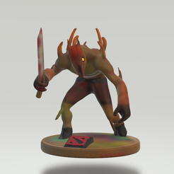 1.png Fichier STL Dota 2 Dire Melee creep figurine・Plan imprimable en 3D à télécharger