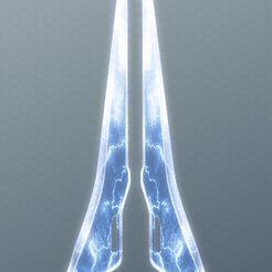 epee halo pour manche.png Free STL file halo energy sword・3D printing model to download