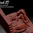 8.jpg 3D file Residual Evil Claire Redfield and Zombies・Model to download and 3D print