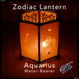11-Aquarius-Print-2.jpg Zodiac Lantern - Aquarius (Water-bearer)